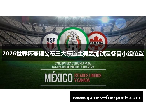 2026世界杯赛程公布三大东道主美墨加锁定各自小组位置
